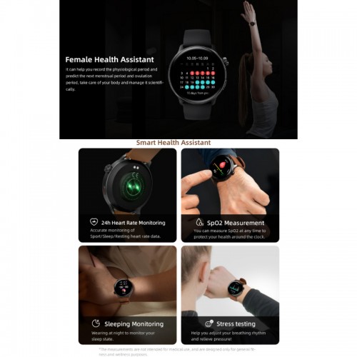 Mibro Lite 2 Dual-Core Main Chip 1.3" Amoled HD Display Bluetooth Calling Smartwatch With Dual Straps